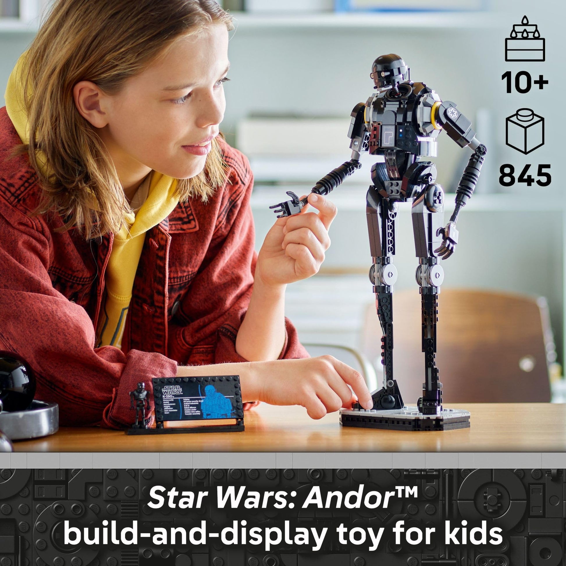 LEGO Star Wars: Andor K-2SO Security Droid - Building Toy for Kids, Ages 10+ - Makes a Great Gift for Boys and Girls - Model Kit and Room Decor Idea for Sci-Fi Adventure Fans - 75434 LEGO