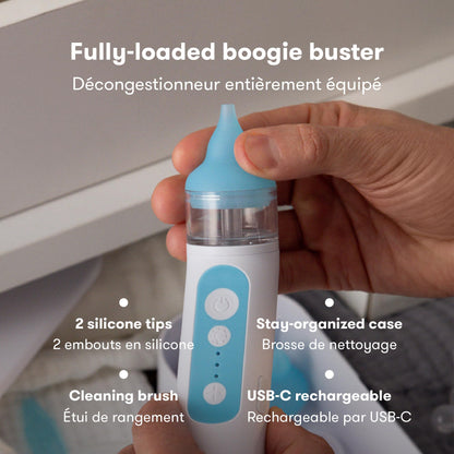 Frida Baby Electric NoseFrida Nasal Aspirator for Baby, Nose Sucker for Baby & Toddler, Upgraded Nasal Aspirator for Congestion Relief with 3 Suction Levels, 2 Silicone Tips, USB - Available at All In One Marketplace Canada