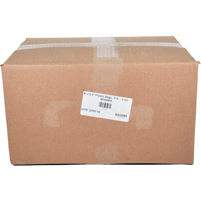 8"x12.5" Plastic Bags - P.E. - 3 mil