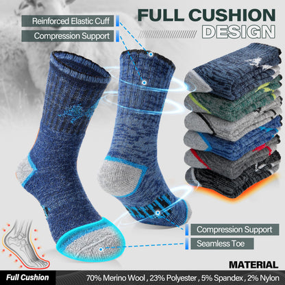 ANTSANG Kids Toddlers Boys Girls Merino Wool Hiking Athletic Crew Socks 🍁 All In One Marketplace Canada