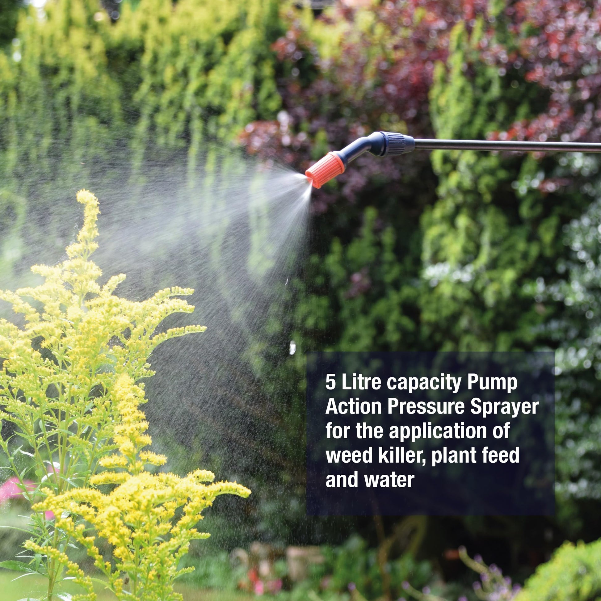 Spear & Jackson Pump Action Pressure Sprayer, 5 L Spear & Jackson