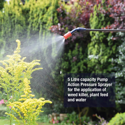Spear & Jackson Pump Action Pressure Sprayer, 5 L Spear & Jackson