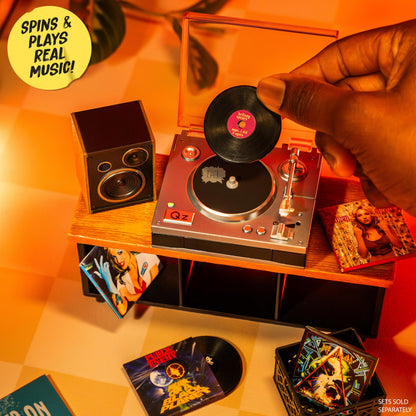 MGA's Miniverse Real Music Record Player Mini Collectibles, Mini Playable Record Player, Collectors, Gift, Beethoven