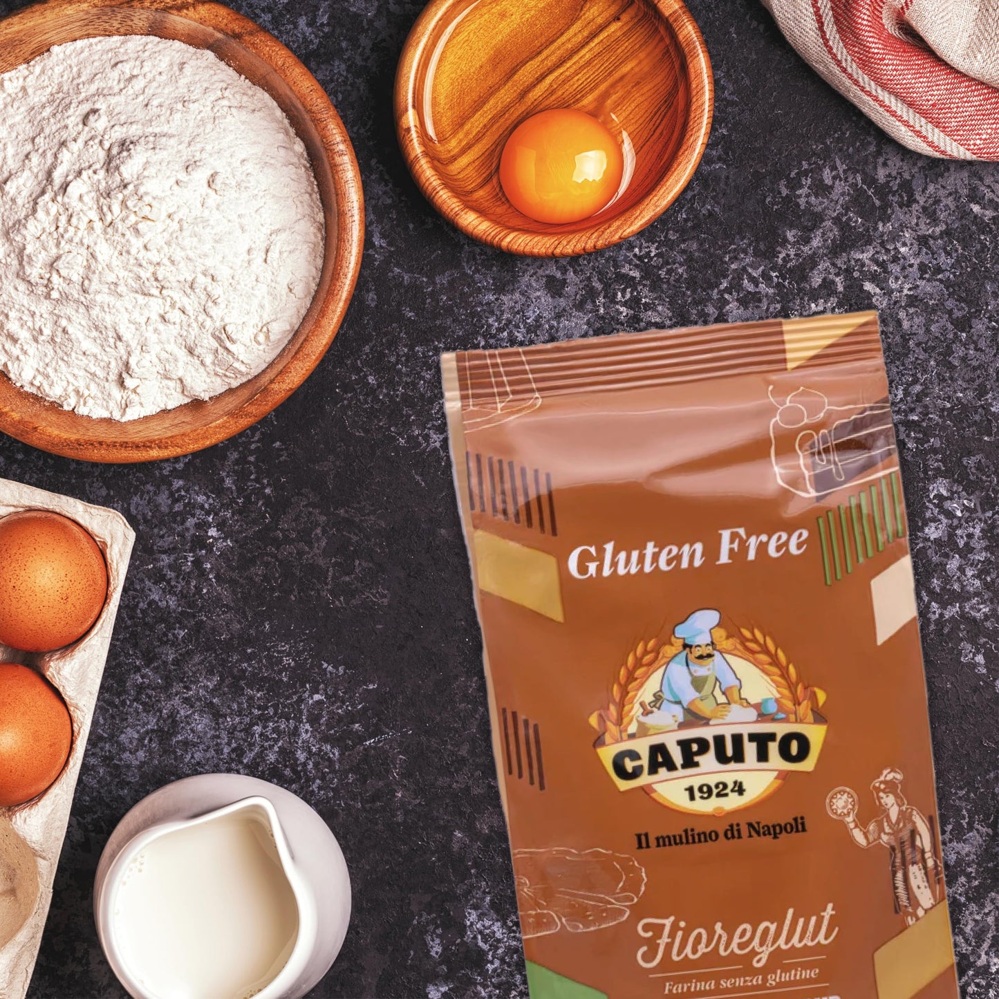 Antimo Caputo Fioreglut Gluten-Free Flour Blend (1kg) - Perfect for Pizza, Bread & Baked Goods