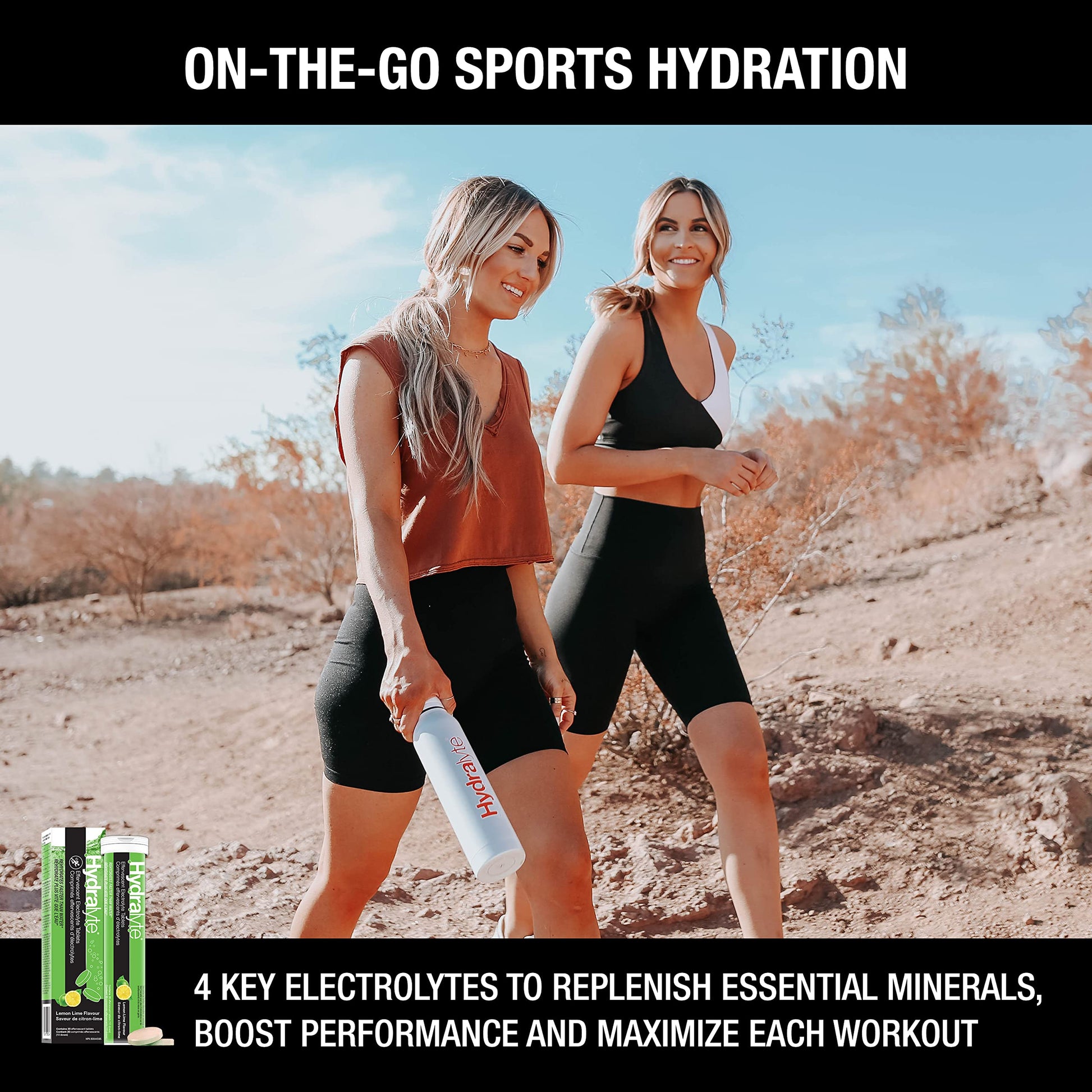 Hydralyte Electrolyte Tablets | Lemon Lime Flavored Electrolytes | Pre-Workout and Post-Workout Hydration Solution to Enhance Performance and Maximize Recovery | (2 Tablets per Serving, 40 Count) Hydralyte