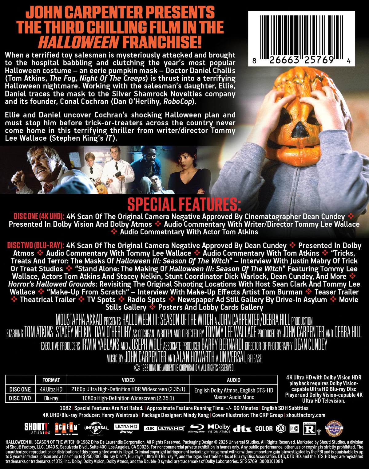 Halloween III : Le Sang du sorcier (1982) - Édition limitée Steelbook 4K Ultra HD + Blu-ray