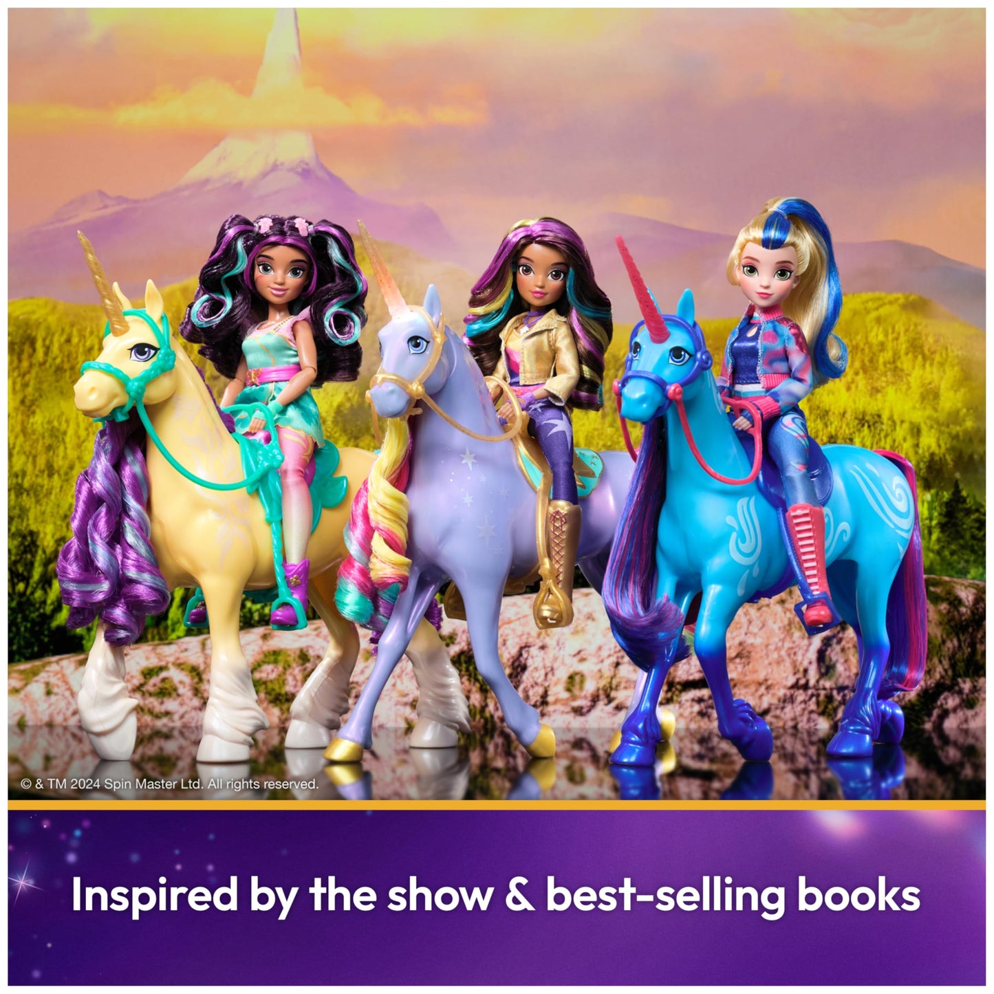 Unicorn Academy, Interactive Rainbow Light-up Wildstar with Lights, Sounds & Music, Easter Gifts Idea, Dolls & Unicorn Toys for Girls Ages 4 and up Unicorn Academy