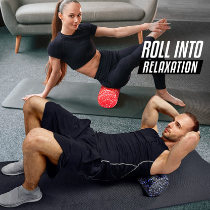 Yes4All High-Density EPP Round Back Roller Foam, Foam Roller for Yoga, Pilates & Stretching - 12, 18, 24, 36 inch