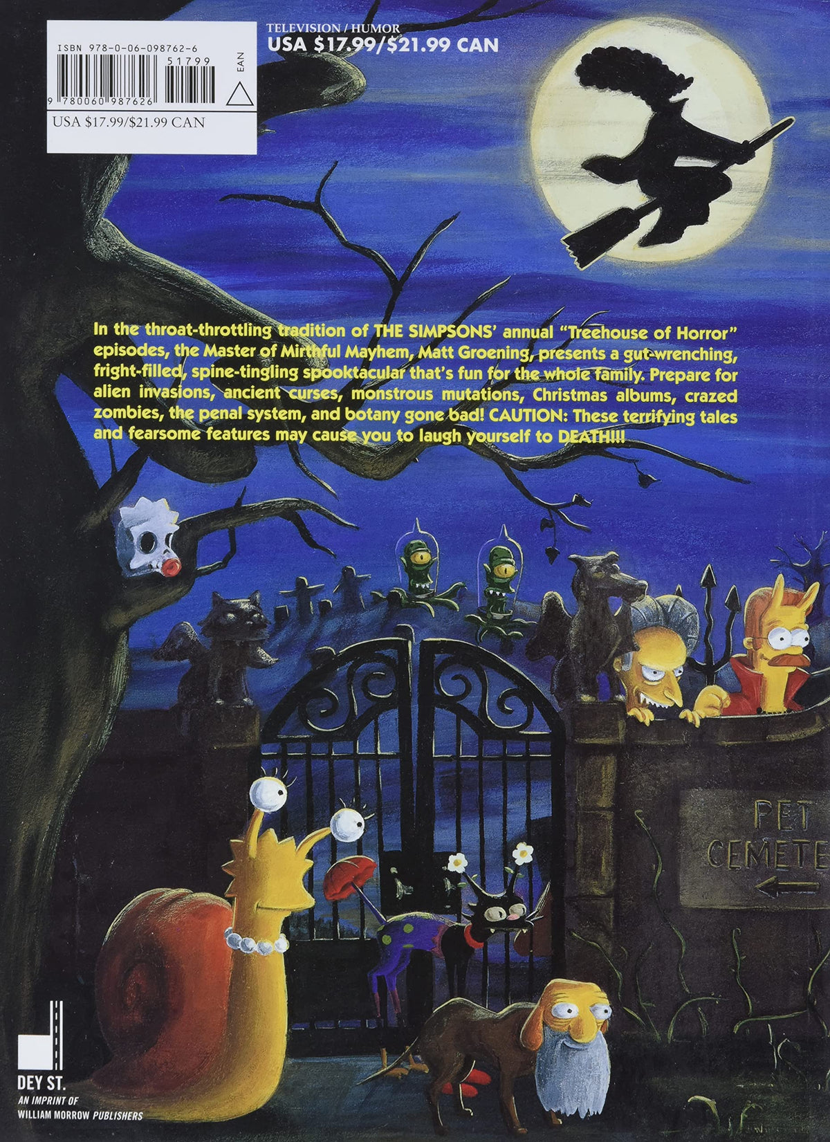 Treehouse of Horror Heebie-Jeebie Hullabaloo de Bart Simpson : Le guide indispensable avec des bandes dessinées d'Halloween, des conseils effrayants et des divertissements à Springfield