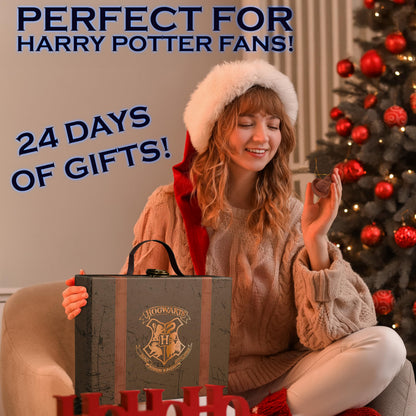 Harry Potter Advent Calendar 2025 Girls with Stationery Socks & Accessories 24 Days Magical Christmas Countdown Calendar Gifts for Kids Teens Women (Brown Case) 🍁 All In One Marketplace Canada