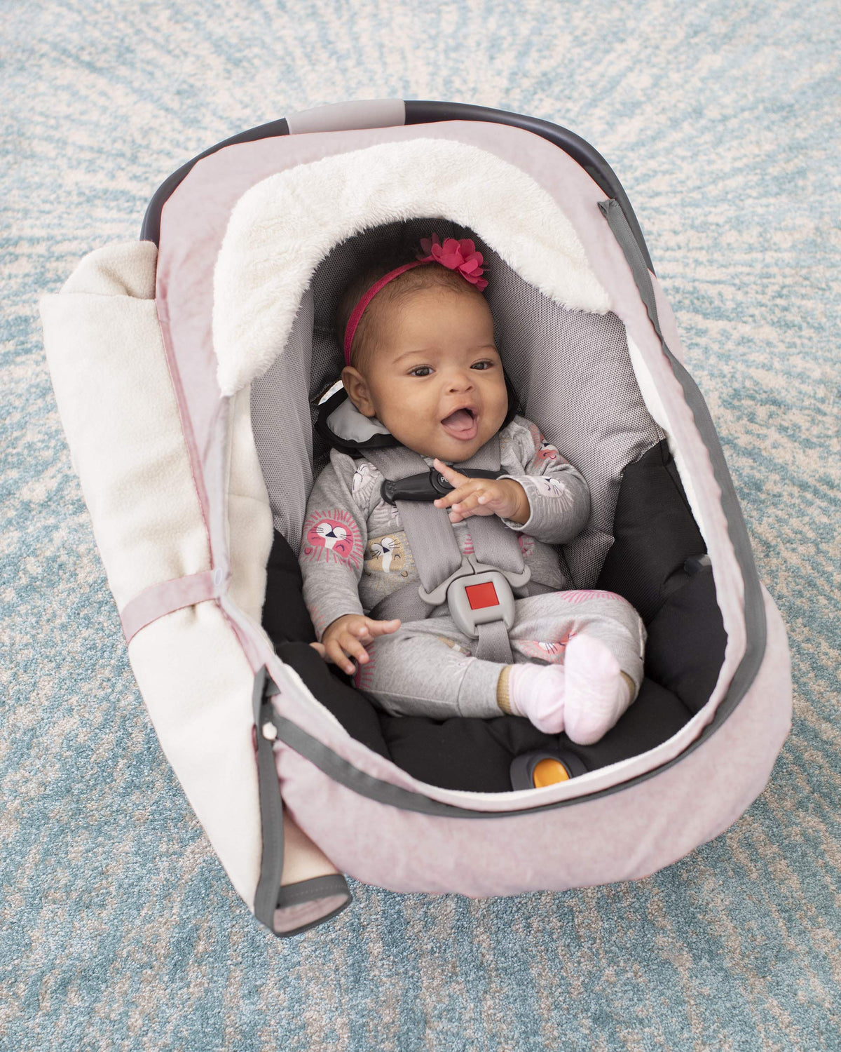 Skip Hop Winter Car Seat Cover, Stroll & Go, Pink Heather 🍁 All In One Marketplace Canada