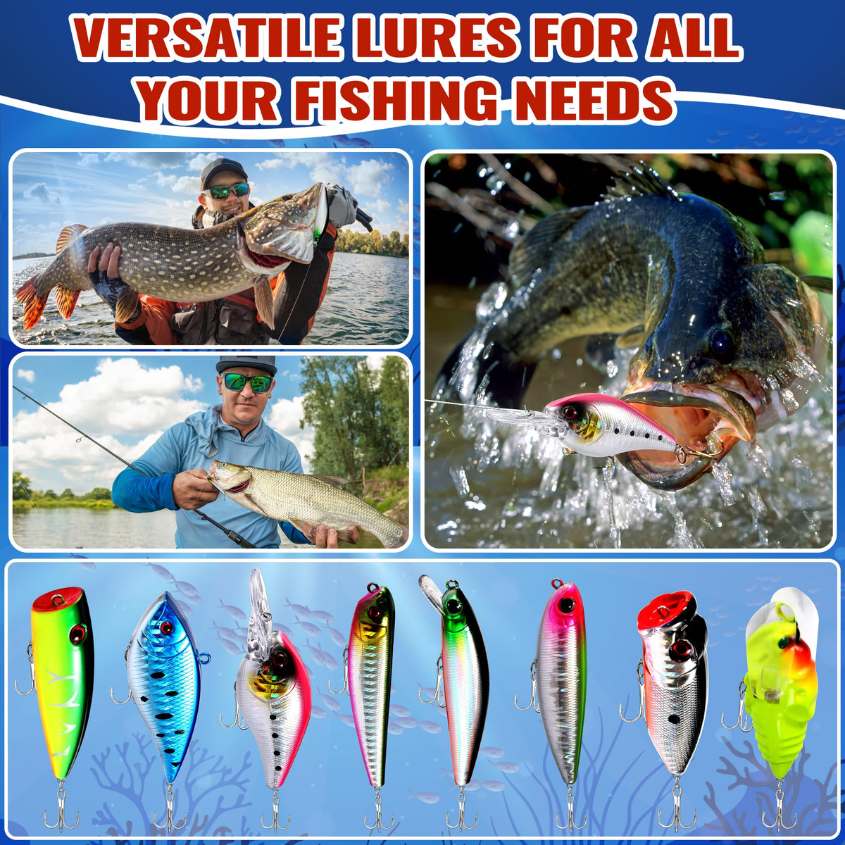 PLUSINNO Fishing Advent Calendar 2026 Adult,24 Day Fishing Lures Gift 🍁 All In One Marketplace Canada