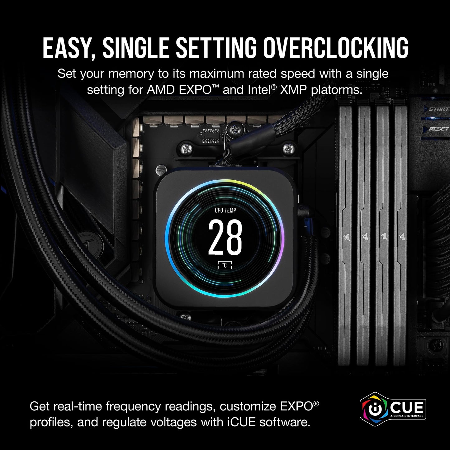 Corsair Vengeance DDR5 16GB (2 x 8GB) Up to 6000MHz AMD Intel RAM Corsair