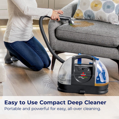 BISSELL - Portable Carpet Cleaner - Little Green Carpet & Upholstery Machine - 48oz Capacity with Stain Brush and self-Cleaning Hydro-Rinse Tool for Home and Automotive use