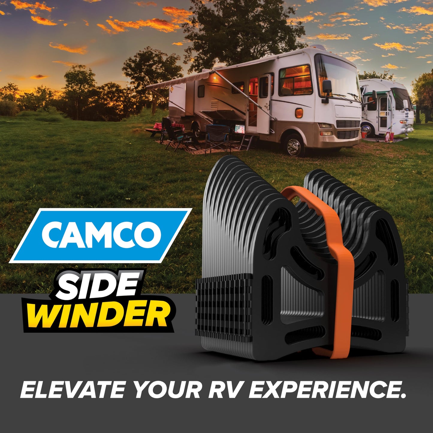 Camco Sidewinder 15-Ft RV Sewer Hose Support - Features Flexible Telescoping Design for Avoiding Obstacles & Deep Cradles Secure RV Sewer Hose - Out-of-The-Box Ready & Folds for RV Storage (43041) 🍁 All In One Marketplace Canada