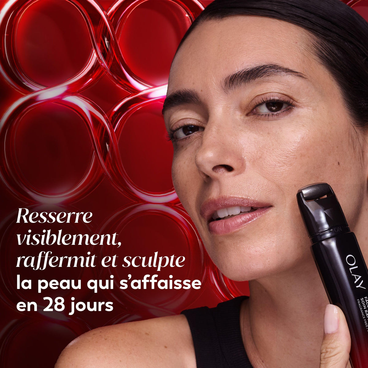 Olay Regenerist Neck and Face Roller, Neck Cream for Tightening and Firming, Anti-Aging Moisturizer for Women, Fragrance-Free, Anti-Wrinkle serum, Face Lift Cream with Hexa-Repair, NAD+, 50 mL