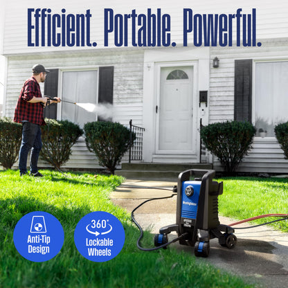 Westinghouse ePX3500 Electric Pressure Washer, 2500 Max PSI 1.76 Max GPM with Anti-Tipping Technology, Onboard Soap Tank, Pro-Style Steel Wand, 5-Nozzle Set, for Cars/Fences/Driveways/Home/Patios Westinghouse
