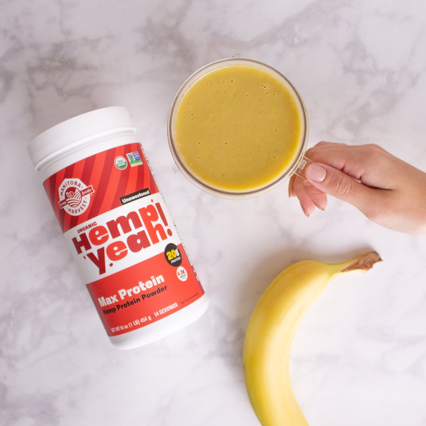 Manitoba Harvest Organic Max Protein Powder, Unsweetened, 454 g Manitoba Harvest