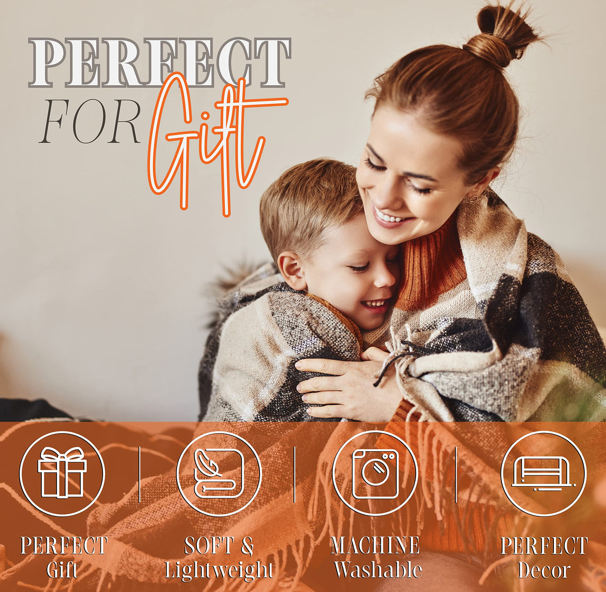 Elegant Comfort Lightweight Printed Throw Blanket- All Season, Ultra Soft, Cozy and Plush- Decorative Throw Blankets, Perfect for Lounging, 50 x 60 inches, Halloween Cats, Throw Blanket