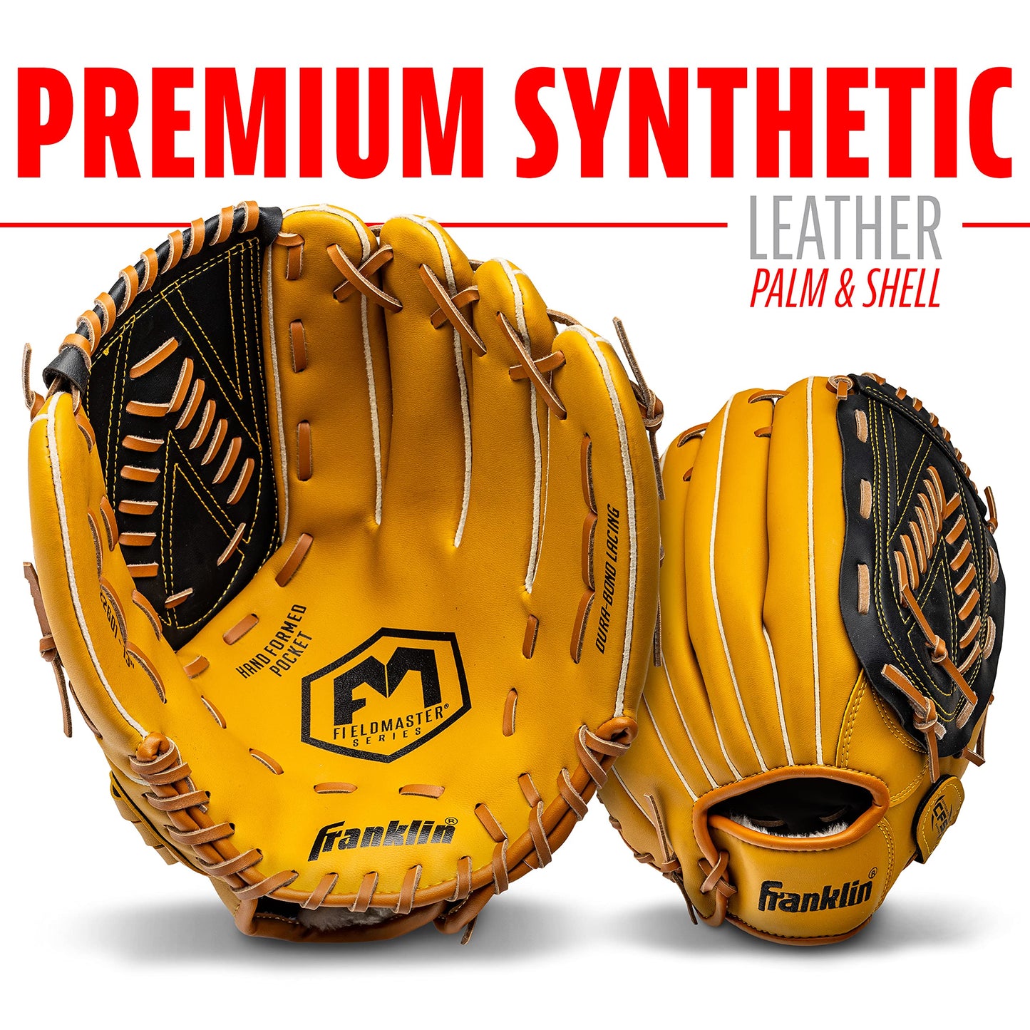 Franklin Sports Baseball and Softball Glove - Fieldmaster Adult + Youth Baseball Gloves - Men's + Women's Infield + Outfield Mitt - Right Hand Throw - 13" 🍁 All In One Marketplace Canada