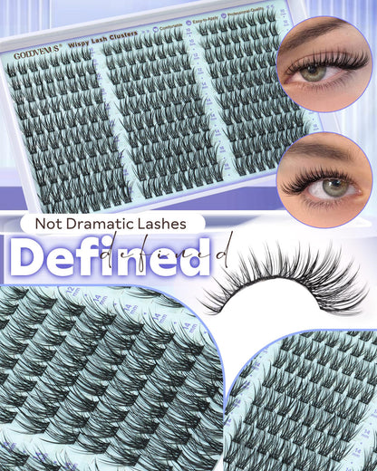 Wispy Lash Clusters Kit Eyelash Clusters Natural Cluster Lashes Extension Kit Eyelash Extension10-16mm CC Curve For DIY