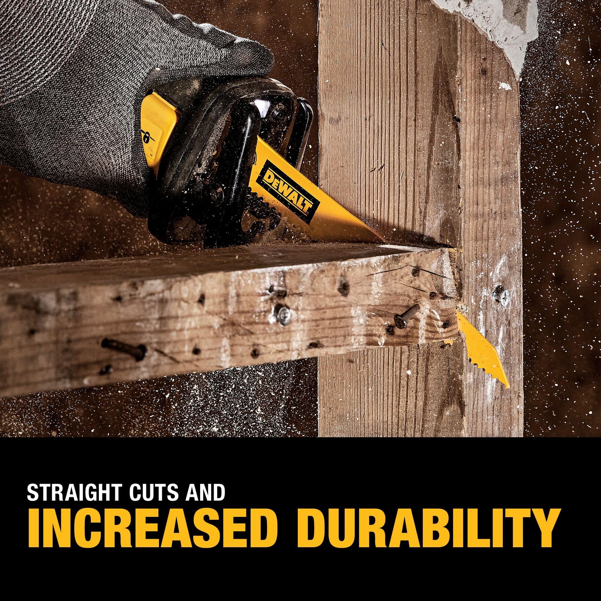 DEWALT Reciprocating Saw Blades, Bi-Metal Set with Case, 12-Piece (DW4892) - Available at All In One Marketplace Canada