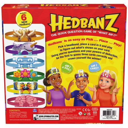 Hedbanz 2023 Edition with Brand New Cards Picture Guessing Board Game- Family Games | Games for Family Game Night| Kids Games | Card Games for Families & Kids Ages 6 and up