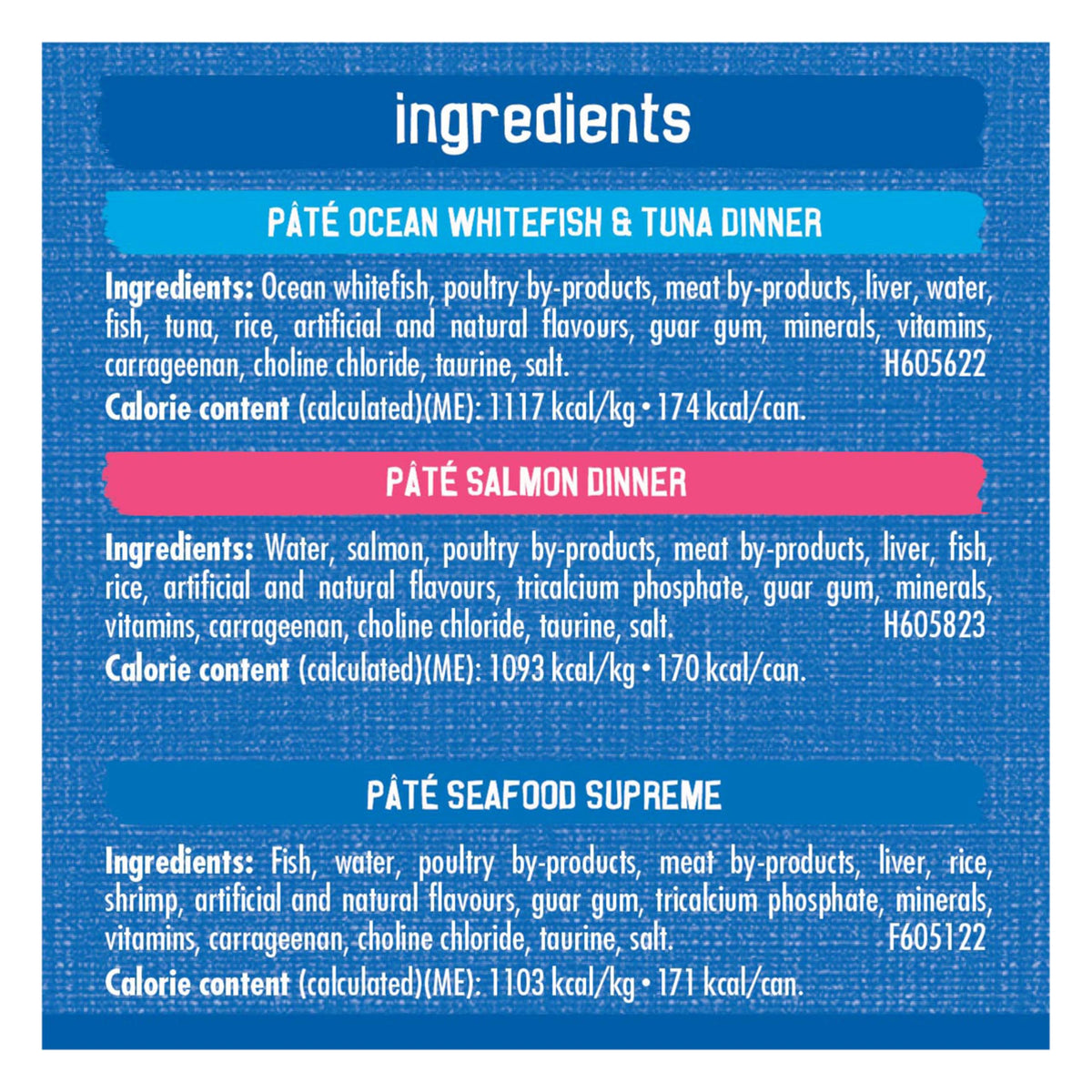 Friskies Ocean Delights Wet Cat Food, Pate Variety Pack 3 Flavours - 156 g Can (24 Pack)