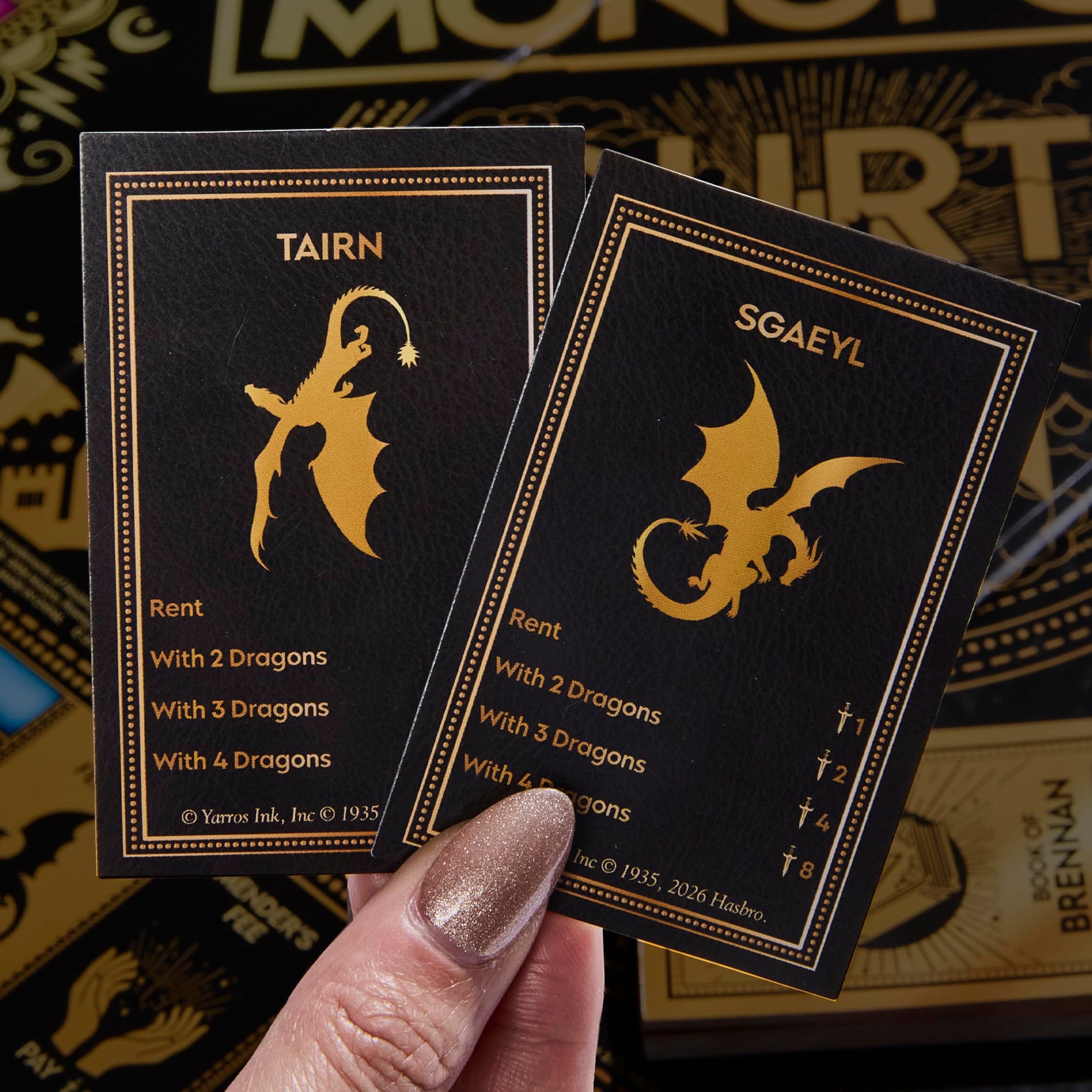 Monopoly Fourth Wing Edition Board Game for Adults | Officially Licensed Game Inspired by the Empyrean Series, Book 1 | 2-6 Players | Ages 17+ Hasbro Gaming