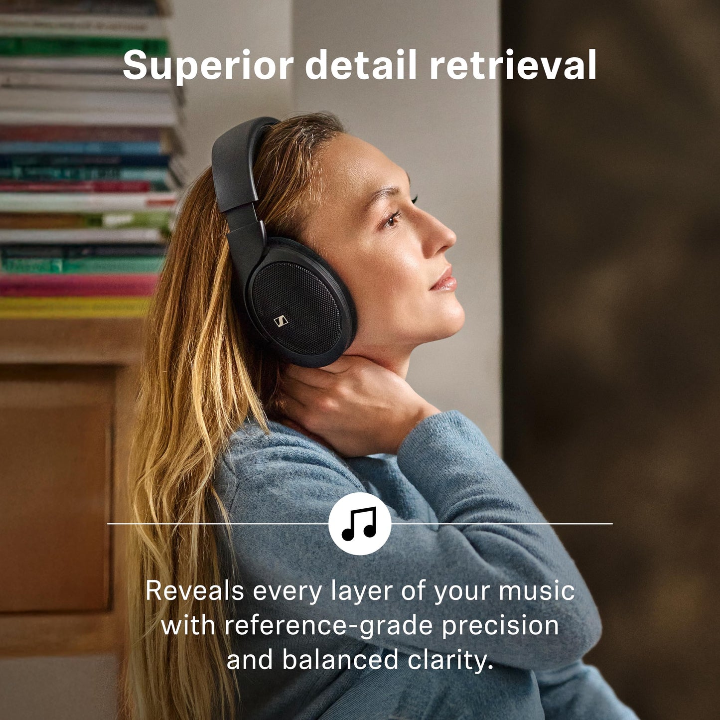 Sennheiser HD 560S - Wired Over-The-Ear Audiophile Headphones, Neutral Frequency Response, Open-Back, Detachable Cable, Black