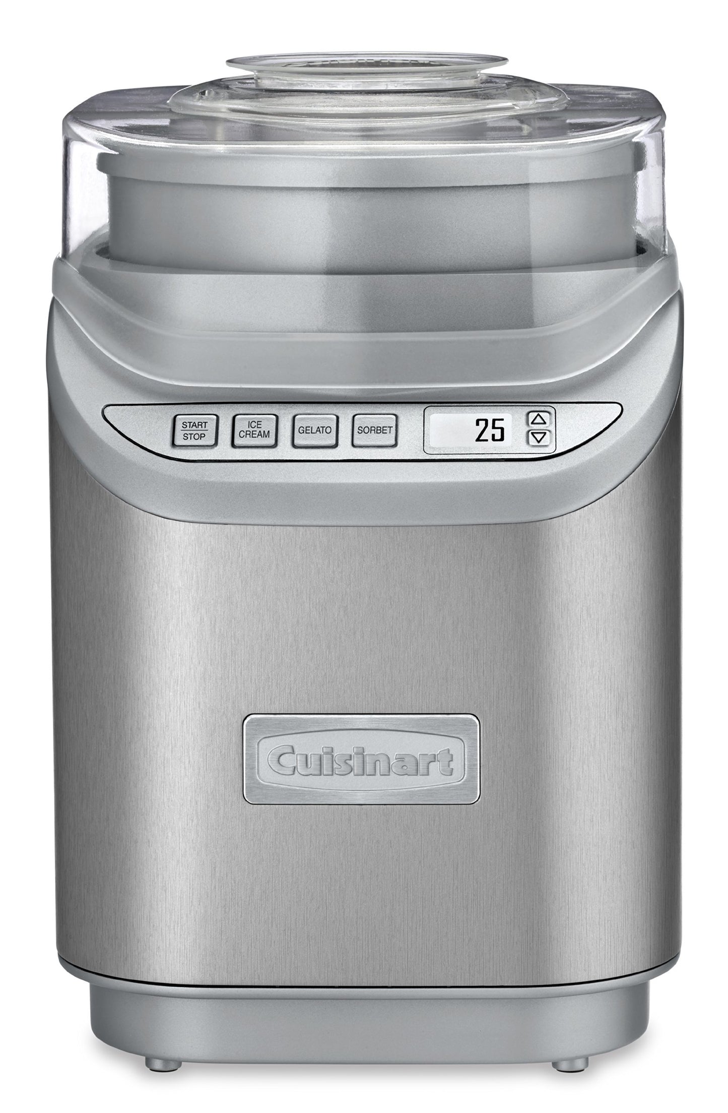 Cuisinart Ice Cream Maker Machine w/Countdown Timer, Stainless Steel, 2 qt Cuisinart