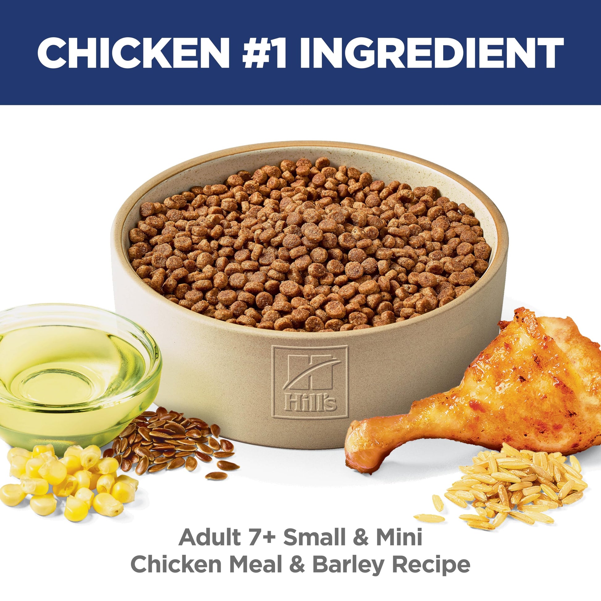 Hill's Science Diet Senior 7+ Small & Mini Chicken Meal, Barley & Brown Rice Recipe Dry Dog Food 2.04 kg Bag Hill's Science Diet