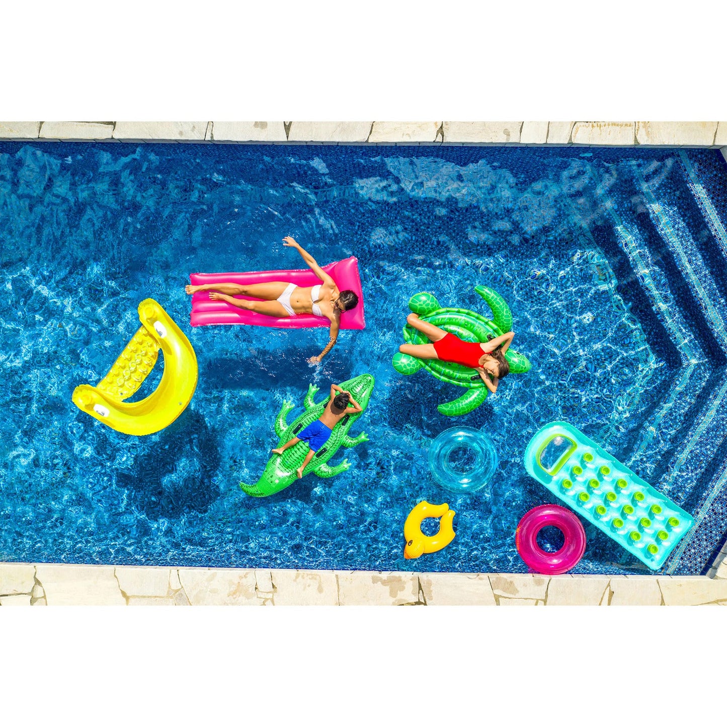 Intex Sit N Float Inflatable Lounge, 60" X 39", (Colors May Vary), 1 Pack