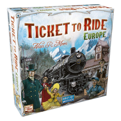 Ticket to Ride Europe Board Game | Family Board Game | Board Game for Adults and Family | Train Game | Ages 8+ | For 2 to 5 players | Average Playtime 30-60 minutes | Made by Days of Wonder Asmodee