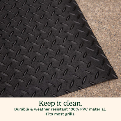 Cuisinart Premium Deck and Grill Mat, 65" x 36", Non-Slip Rubber Mat for BBQ, All Season Protection for Patio, Deck and Porch (CGMT-300C) 🍁 All In One Marketplace Canada