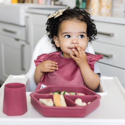Tiny Twinkle - Mess-proof Easy Bib 3 Pack - Unicorn, Rainbow, Burgundy 🍁 All In One Marketplace Canada