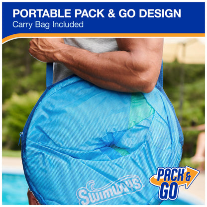 SwimWays Spring Float Premium XL Recliner Chair, Inflatable Pool Floats Adult with Fast Inflation, 25% Larger Than Recliner, Supports Up to 300 lbs