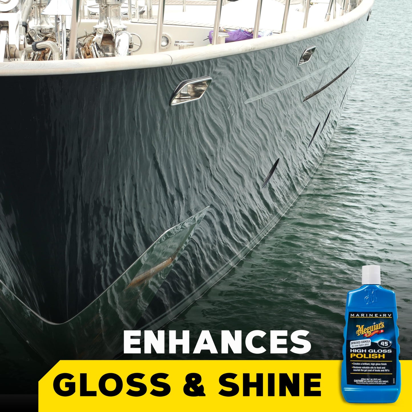 Meguiar's M4516 Marine/RV Polish & Gloss Enhancer -16 Oz Bottle