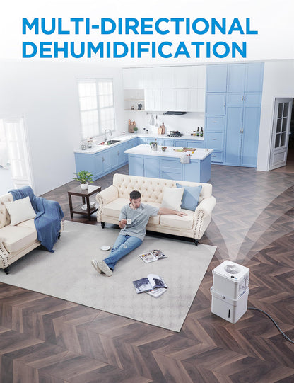Midea Cube 20 Pint Dehumidifier for Basement and Rooms at Home for up to 1,500 Sq. Ft., Smart Control, Works with Alexa (White), Drain Hose Included, ENERGY STAR 2025