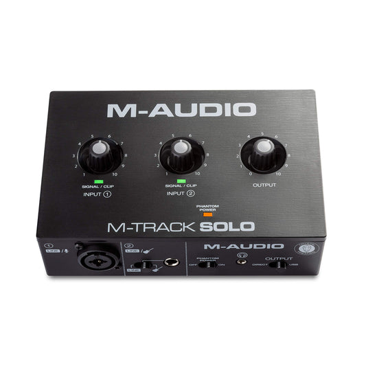 M-AUDIO M-Track Solo USB Audio Interface for Recording, Streaming and Podcasting with XLR, Line and DI Inputs, Plus a Software Suite Included 🍁 All In One Marketplace Canada