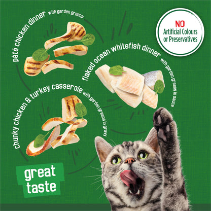 Friskies Indoor Wet Cat Food, Variety Pack 3 Flavours - 156 g Can (24 Pack) - Available at All In One Marketplace Canada
