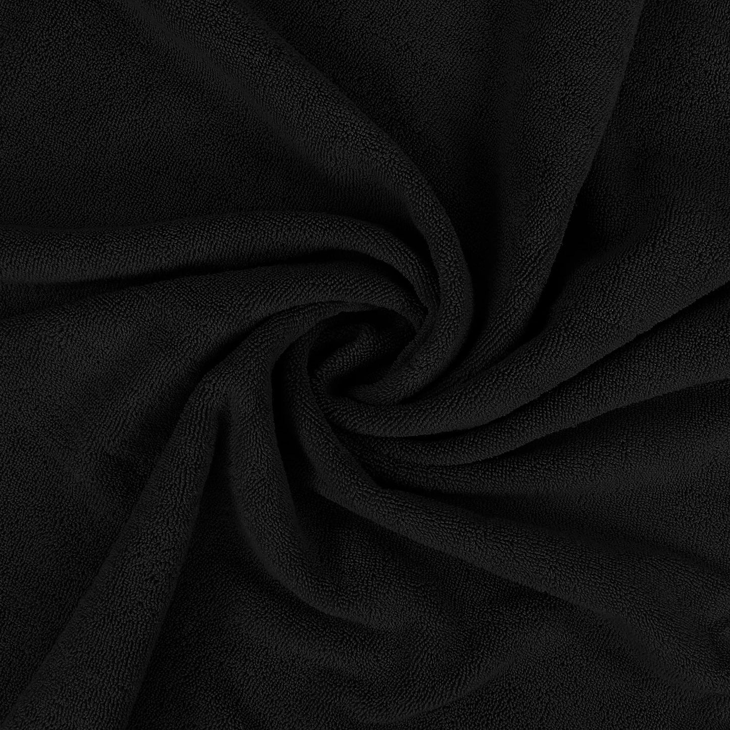 Utopia Towels Luxurious Jumbo Bath Sheet, 35 by 70 Inches, 600 GSM 100% Ring Spun Cotton, Highly Absorbent and Quick Dry Extra Large Bath Towel, Super Soft, Black, 2 Pack