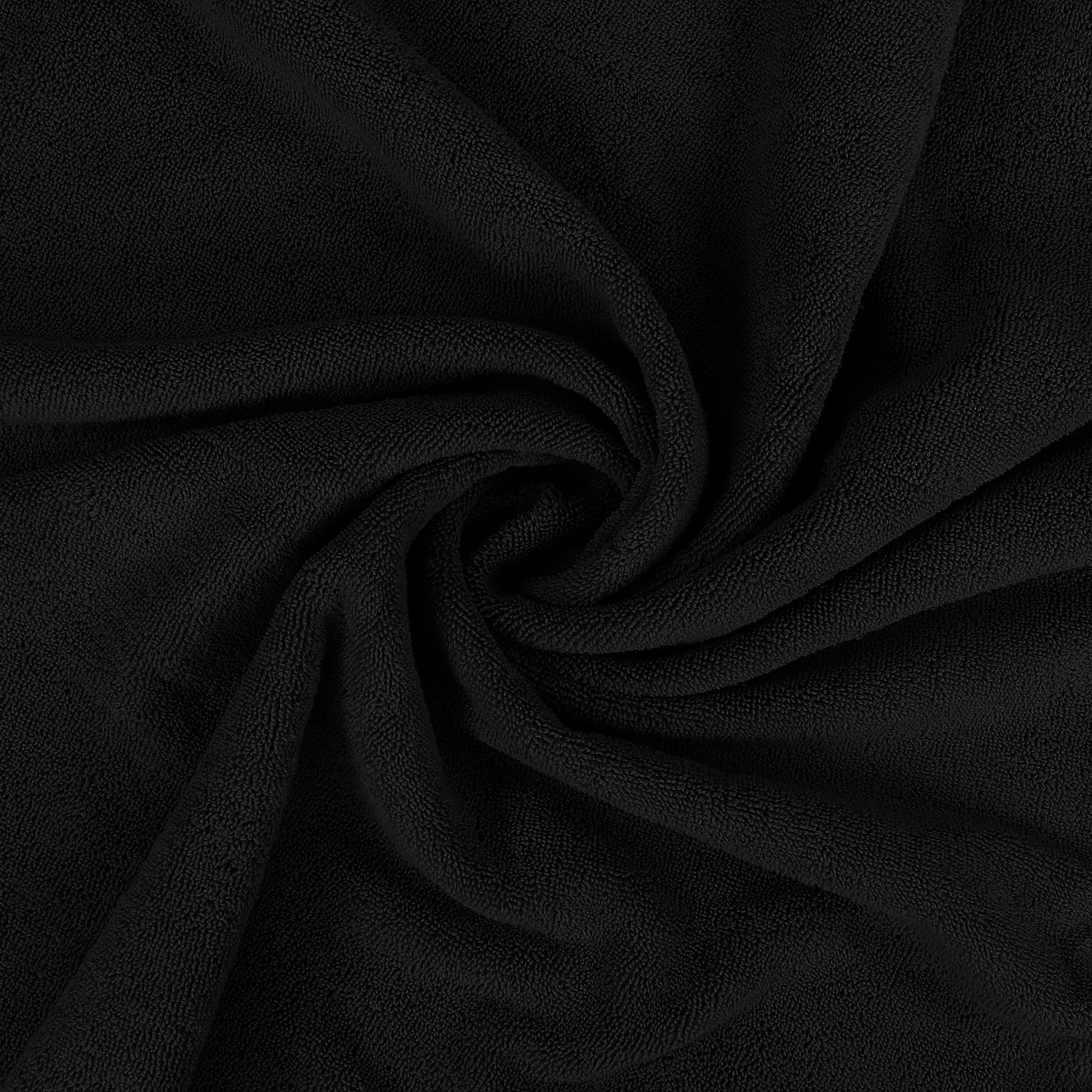 Utopia Towels Luxurious Jumbo Bath Sheet, 35 by 70 Inches, 600 GSM 100% Ring Spun Cotton, Highly Absorbent and Quick Dry Extra Large Bath Towel, Super Soft, Black, 2 Pack