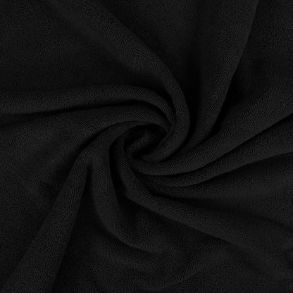Utopia Towels Luxurious Jumbo Bath Sheet, 35 by 70 Inches, 600 GSM 100% Ring Spun Cotton, Highly Absorbent and Quick Dry Extra Large Bath Towel, Super Soft, Black, 2 Pack