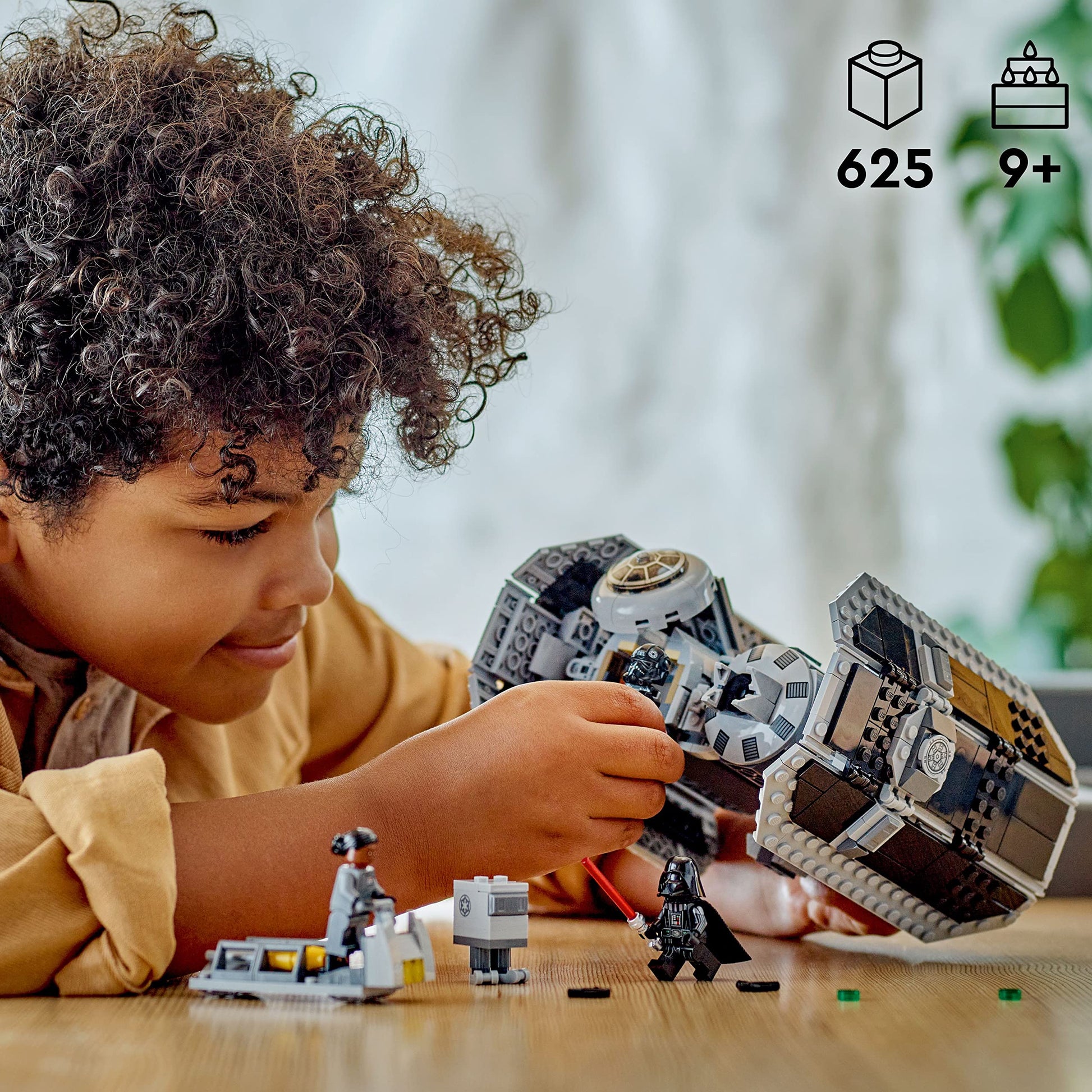 LEGO Star Wars TIE Bomber Model Building Kit, Star Wars Toy Starfighter with Gonk Droid Figure, Darth Vader Minifigure and Lightsaber, Collectible Star Wars Gift for 9 Year Olds, 75347 - Available at All In One Marketplace Canada