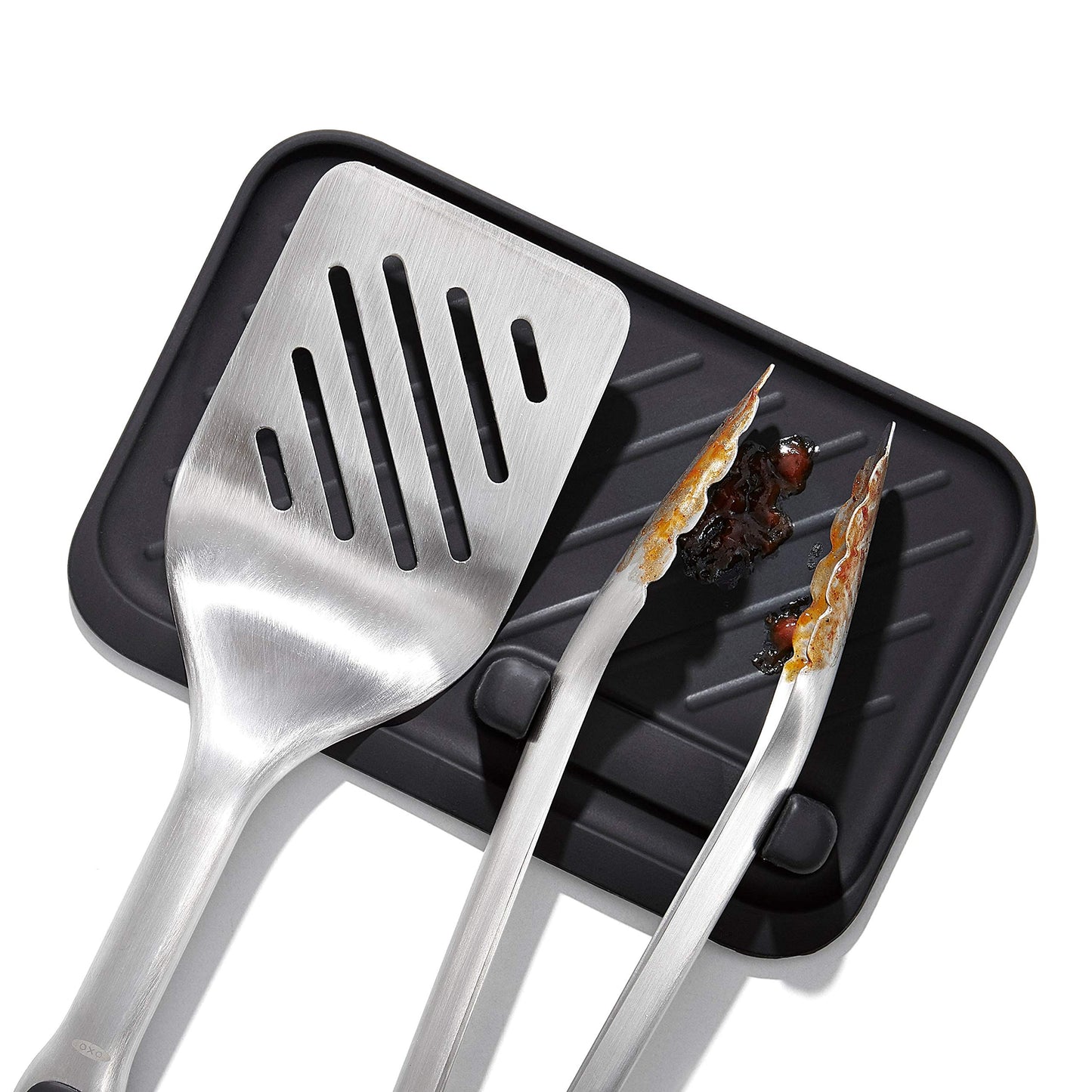 OXO Good Grips Grilling Tools, Tongs and Turner Set, Black OXO
