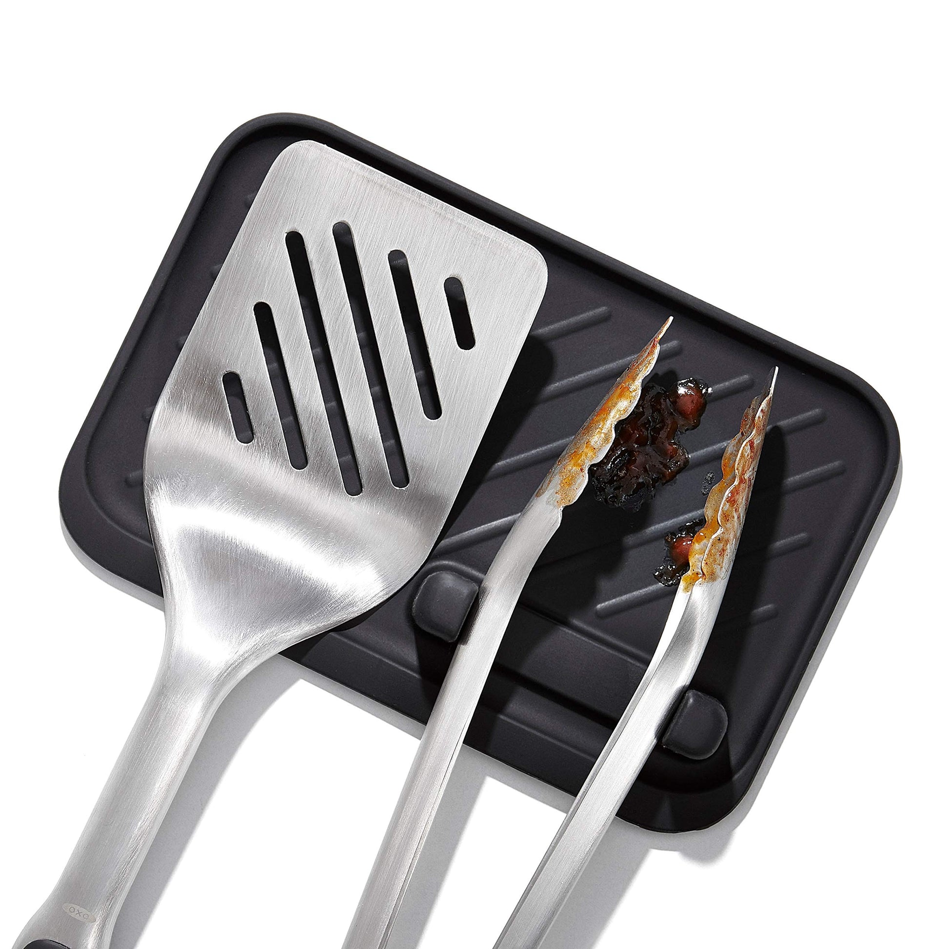 OXO Good Grips Grilling Tools, Tongs and Turner Set, Black OXO
