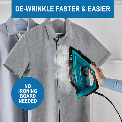T-Fal Ultraglide Steam Iron for Clothes Durilium Soleplate, Precision Tip, Anti-Drip, Auto-Off 1800 Watts Ironing, Steaming - Available at All In One Marketplace Canada