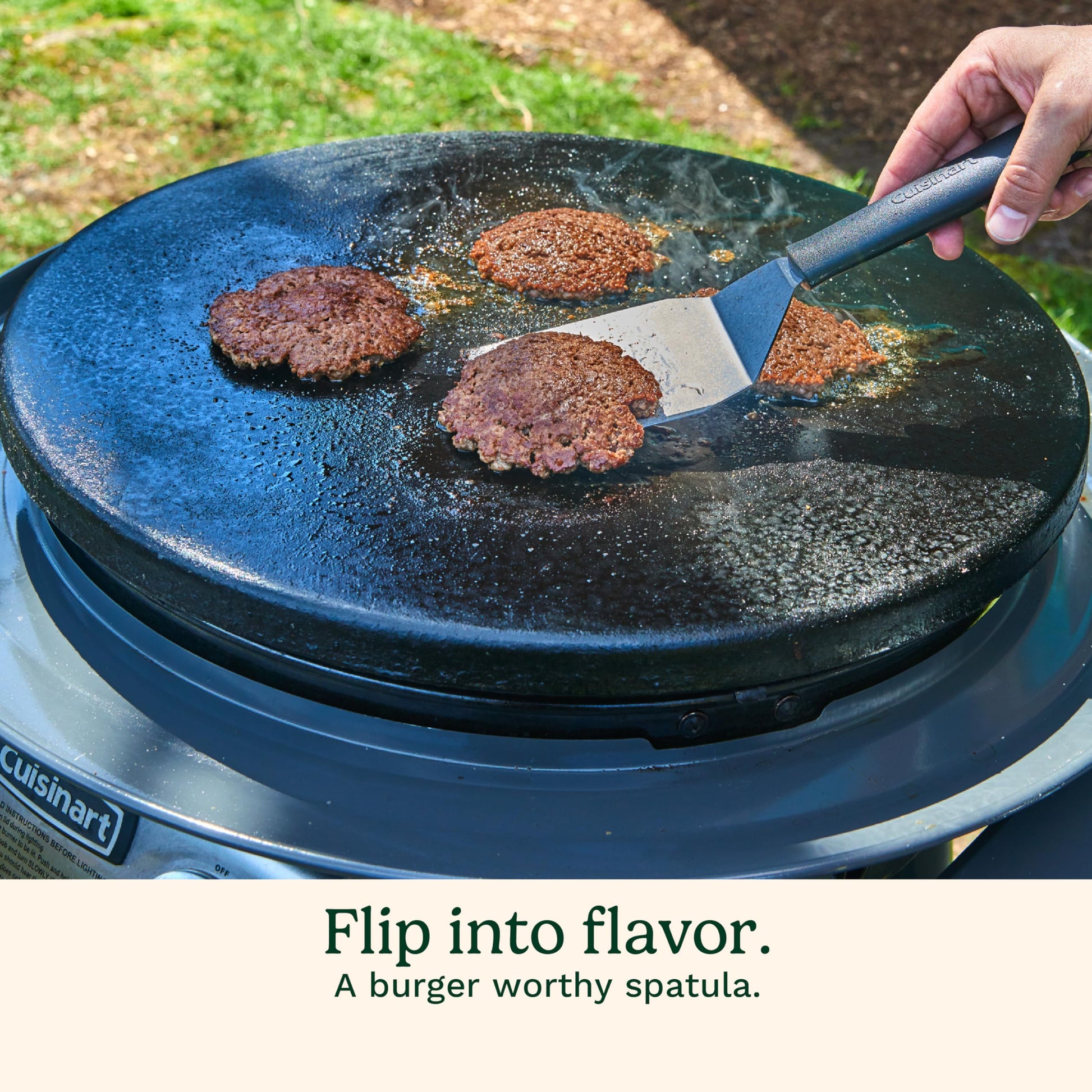 Cuisinart Smash Burger Kit with Cast Iron Burger Press, Spatula, Seasoning Shaker and Patty Papers (CSBK-400C) - Available at All In One Marketplace Canada