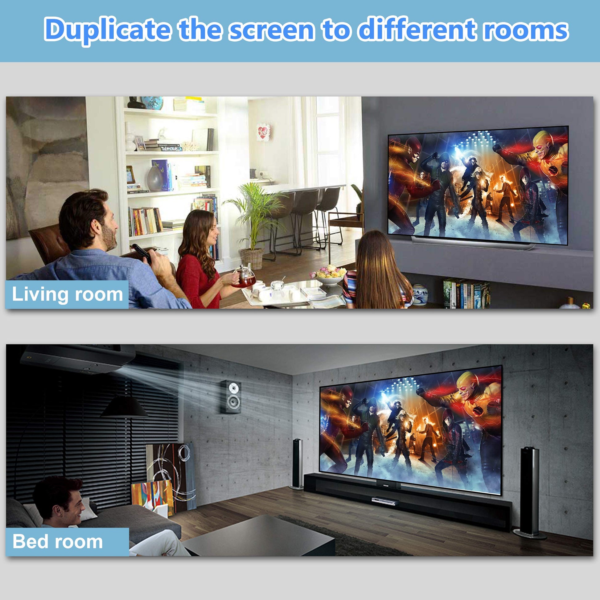 avedio links HDMI Splitter 1 in 2 Out [with 4FT HDMI Cable] 4K HDMI Splitter Duplicate/Mirror Screen Only (Not Extend), 1x2 HDMI Distributor Adapters (Copy 1 Source to 2 Displays at The Same Time)